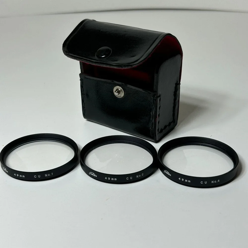 Toshiba 49mm Close-Up Filter Set CU No 1 2 4 with Case Japan Macro Photography